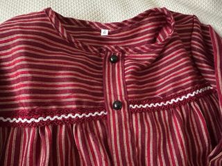 Blusón Fallero Rayas Rojo y Dorado Talla 6