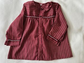 Blusón Fallero Rayas Rojo y Dorado Talla 6