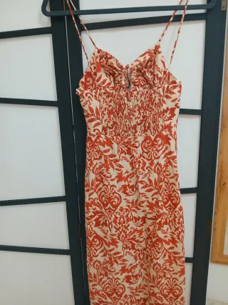 Vestido ZARA largo estampado