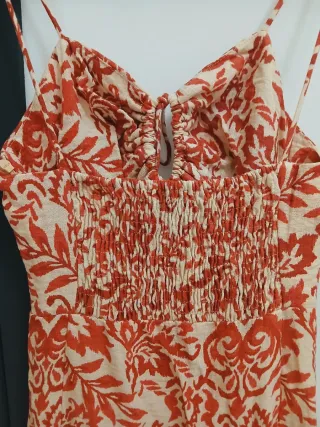 Vestido ZARA largo estampado