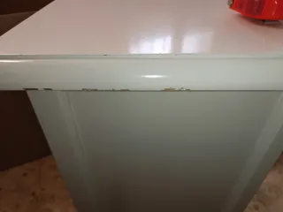 Cómoda de madera blanca 6 cajones