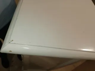 Cómoda de madera blanca 6 cajones