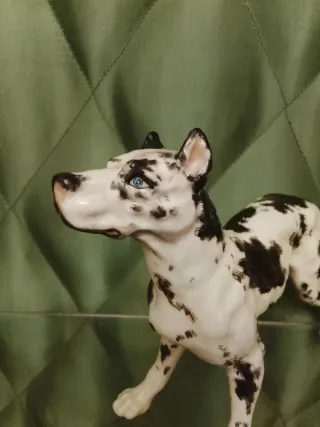 Figura Dogo Alemán Porcelana
