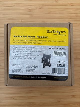 Soporte Pared Monitor Startech Aluminio