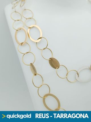 035-02-00668 COLLAR ORO DE 18K COLLAR CON AROS