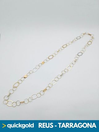035-02-00668 COLLAR ORO DE 18K COLLAR CON AROS