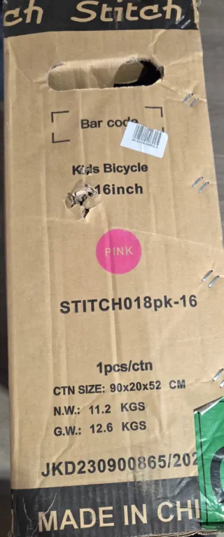 Bicicleta Infantil Stitch 16