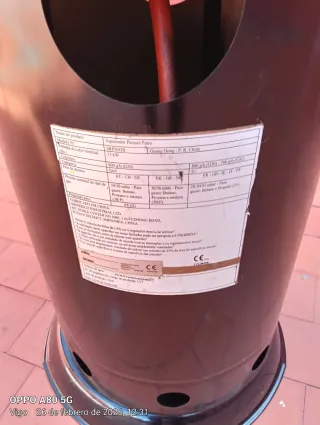 Estufa Parasol Bombona