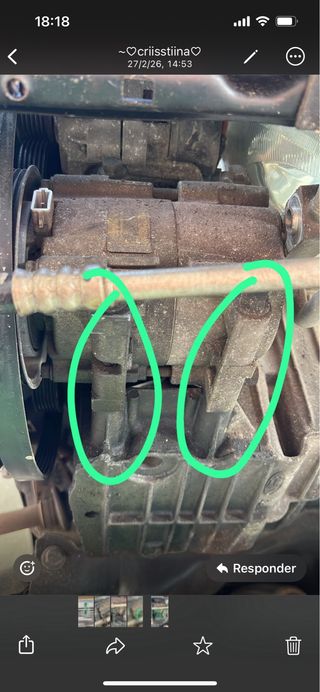 2 Tornillos Compresor Ford Fiesta mk1