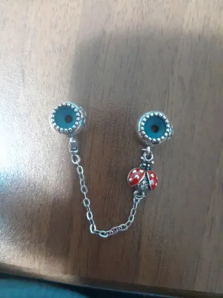 Catenella protezione ladybug argento