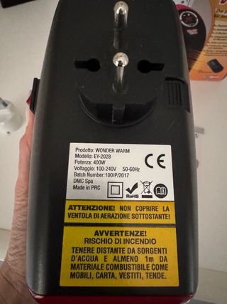 Stufetta Portatile Wonder Warm DMC