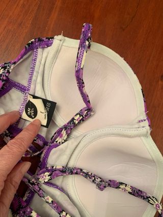 Bikini All About Eve floral morado T. S