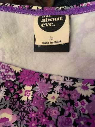 Bikini All About Eve floral morado T. S