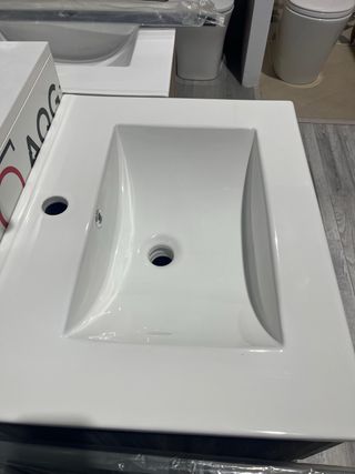Mueble de baño negro 60cm