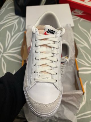 Nike Blazer Low Plataforma Rosa Blanco