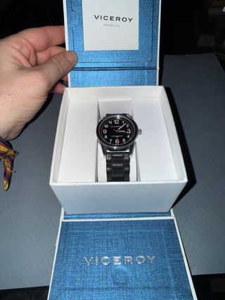 Reloj Viceroy Juvenil Negro y Plateado