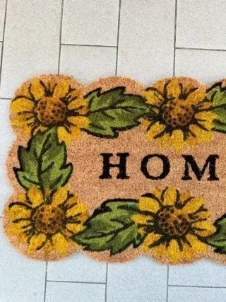 Tappeto zerbino cocco girasoli HOME