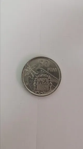 Moneda 50 PTAS España Escudo