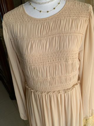 Abito Zara cipria tg L nuovo