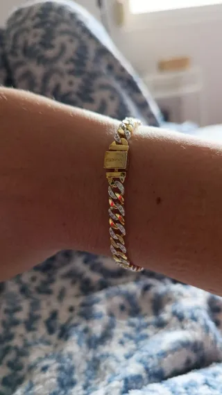 Pulsera Pandora Oro y Plata con Circonitas