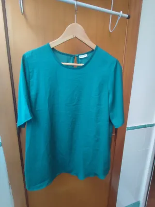Blusa verde azulado