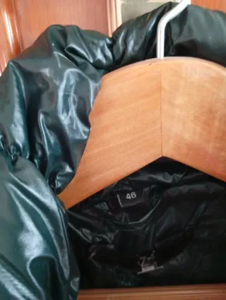 Parka mujer verde brillante