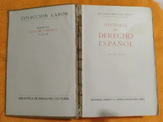Libro Historia del Derecho Español