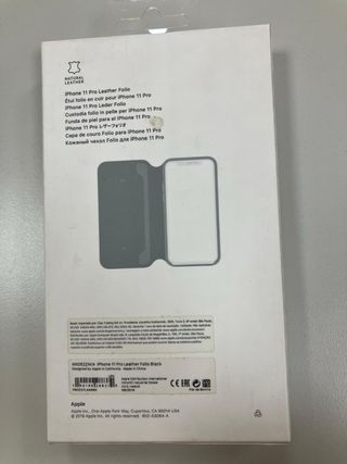 Custodia in pelle per iPhone 11 Pro Apple Nero