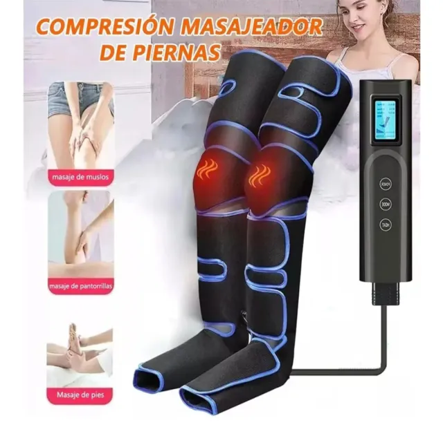 Masajeador Piernas Compresión Aire Calor Nuevo