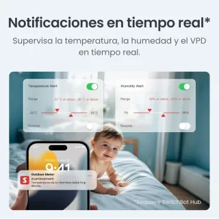 SwitchBot Termómetro Higrómetro IP65 Blanco