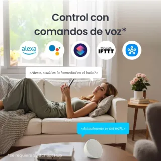 SwitchBot Termómetro Higrómetro IP65 Blanco