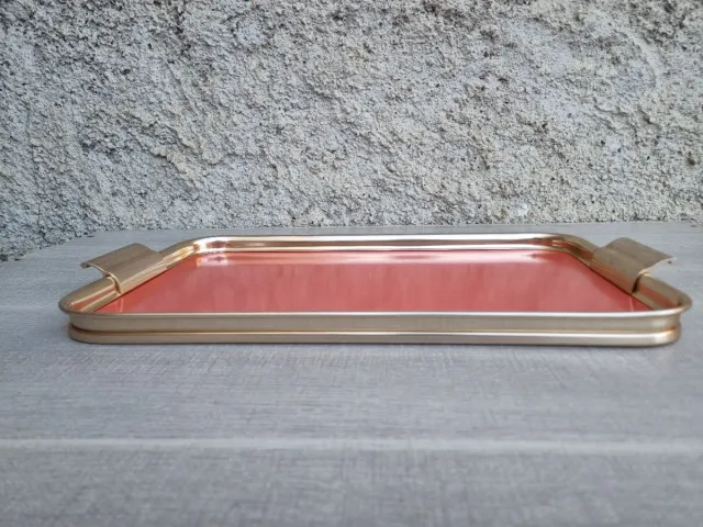 Vassoio Formica Rosso Vintage Bandeja tray