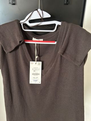 Jersey Zara Marrón Talla S