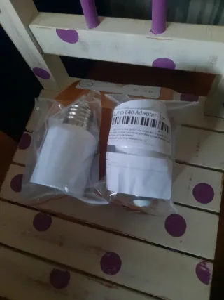 Adaptador portalámparas E27 a E40