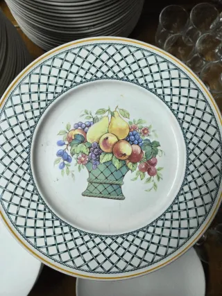 6 Platos Villeroy & Boch 32cm Frutas
