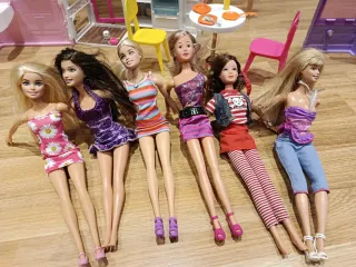 Lote Barbie: Casa, Armario y Muñecas