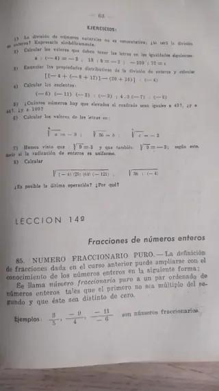 Libro matemáticas bachillerato 1938