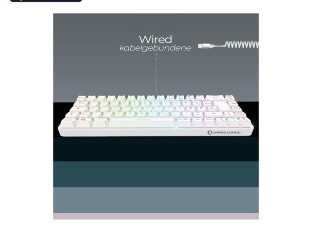 Teclado Gaming Compacto con Cable