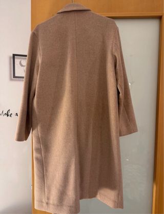Abrigo lana Mango Talla S color camel