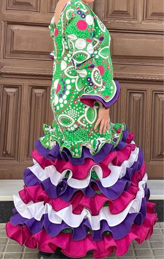 Traje de Flamenca Talla 50-54 Elástico
