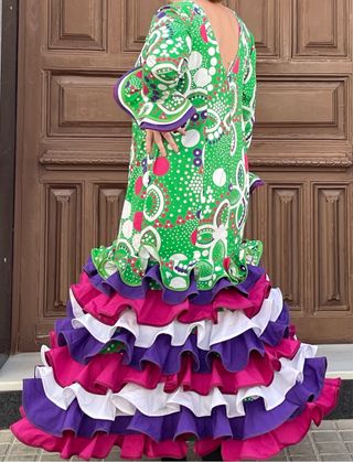 Traje de Flamenca Talla 50-54 Elástico