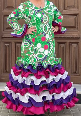 Traje de Flamenca Talla 50-54 Elástico