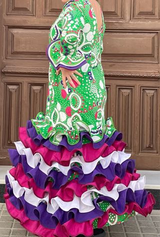Traje de Flamenca Talla 50-54 Elástico