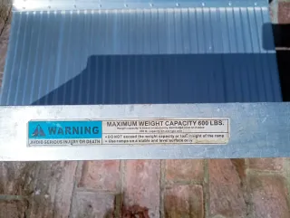 Rampa de acceso aluminio plegable