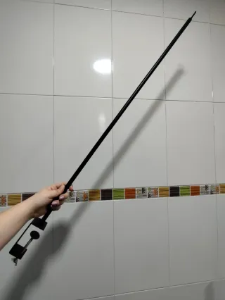 Marco de mesa extensible metal negro hasta 2.5m