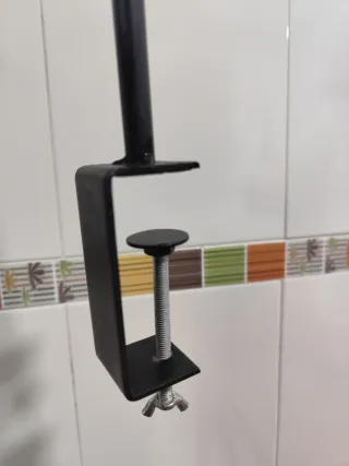 Marco de mesa extensible metal negro hasta 2.5m