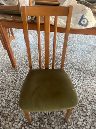 Mesa comedor madera con 6 sillas