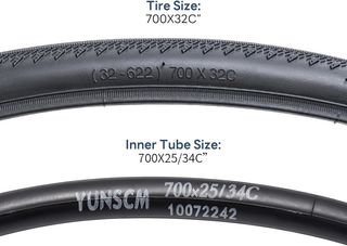 2 Neumáticos YunSCM 700x23C 60TPI Plegables