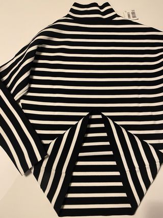 Jersey mujer XS rayas blanco/negro AdolfoDomínguez