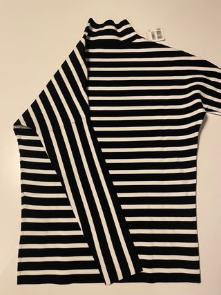 Jersey mujer XS rayas blanco/negro AdolfoDomínguez